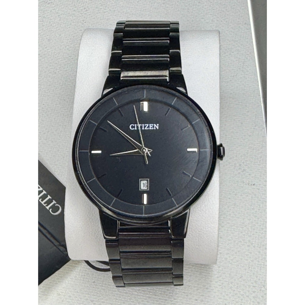 Citizen Quartz Black Ion-Plated Stainless Steel Bracelet Watch 40mm BI5017-50E